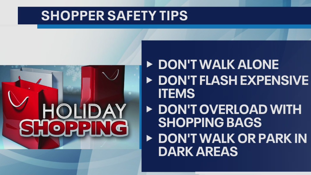 Authorities offer safety tips for holiday shopping