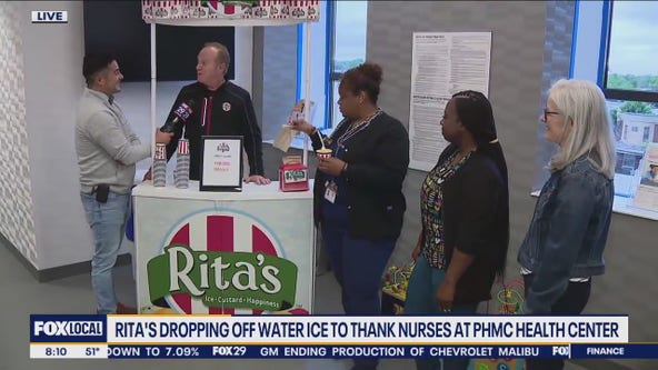 SPONSORED: Rita's drops off water ice to thank nurses at PHMC Health Center