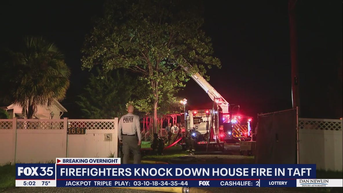 Firefighters knock down house fire in Taft