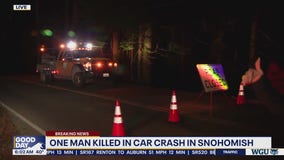 One man killed in Snohomish car crash