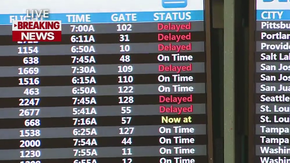 FAA reports nationwide system failure, appearing to impact US flights