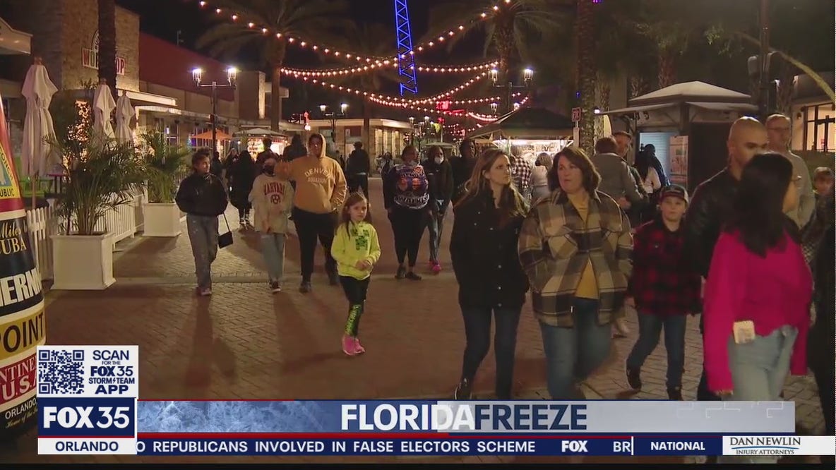 People brave cold temperatures on I-Drive
