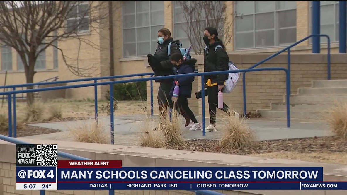 Dallas, Fort Worth & other North Texas school districts announce winter storm closures
