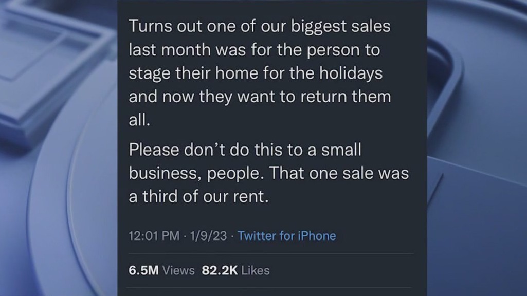 Bookstore owner’s tweet, venting over $800 return, goes viral