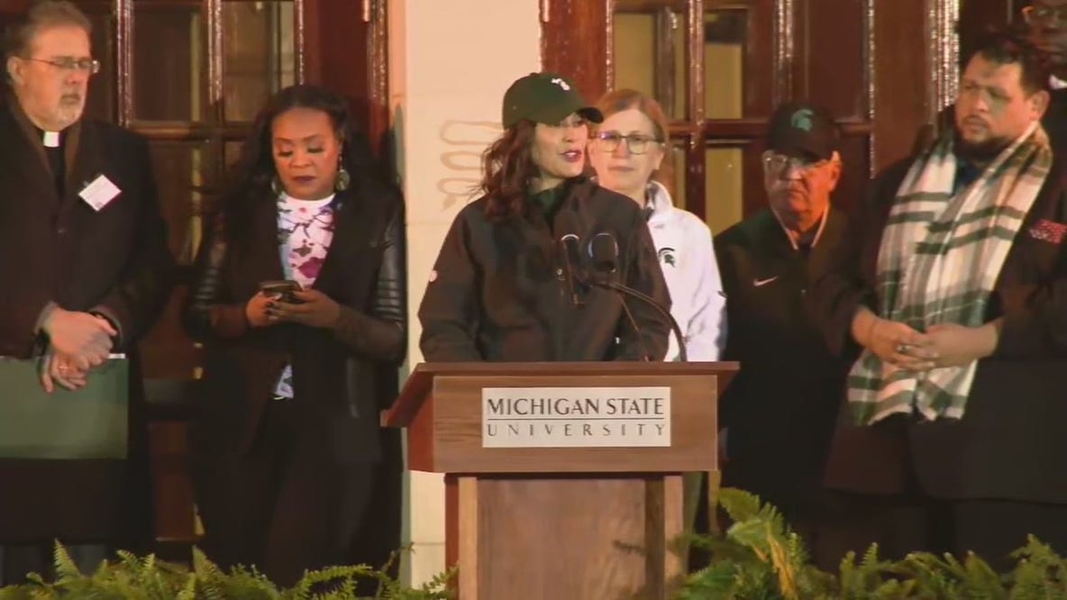 Gov. Gretchen Whitmer's remarks at MSU vigil for shooting victims