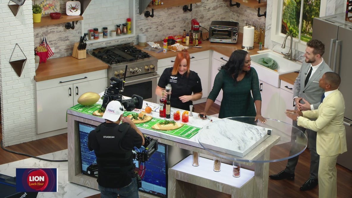 Celebrity chef Adrianne Calvo and Guy Lambert join the LION Lunch Hour