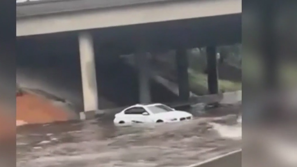 California Storms: Flooding traps LA County drivers