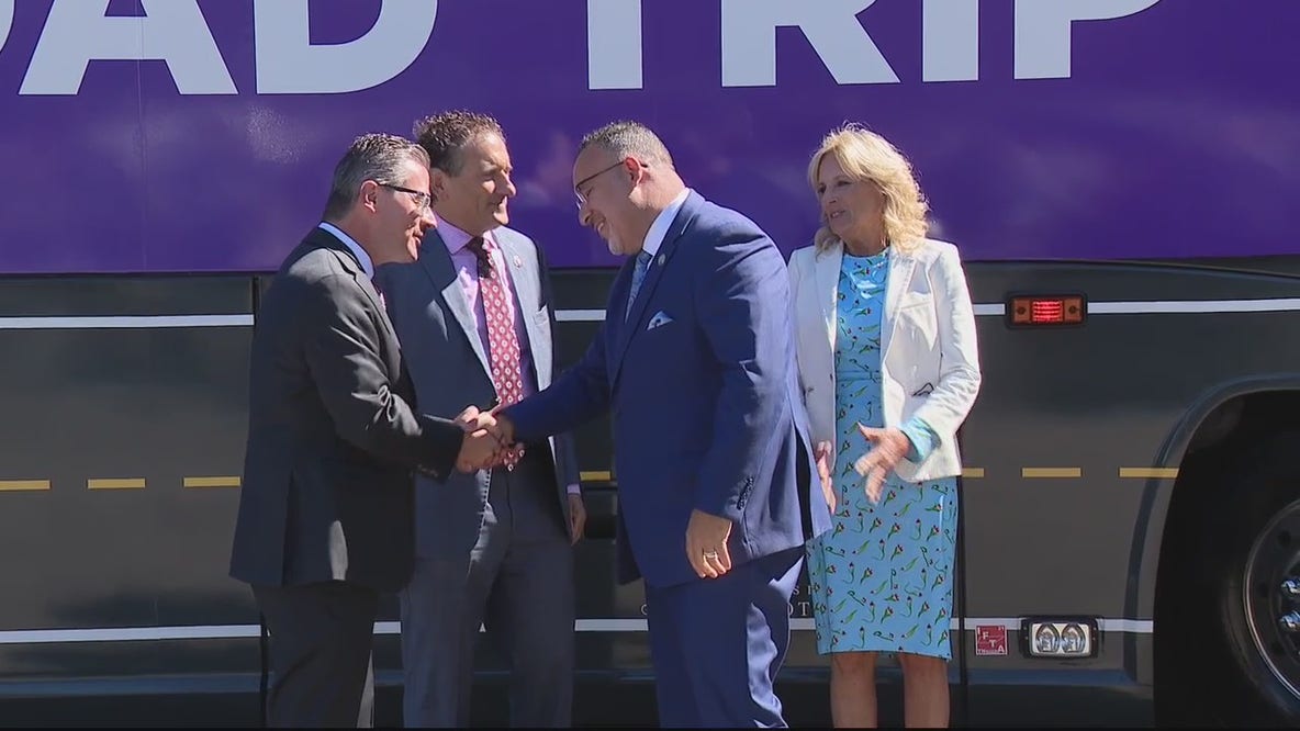 First lady Dr. Jill Biden comes to Royal Oak touting in-person learning strides made