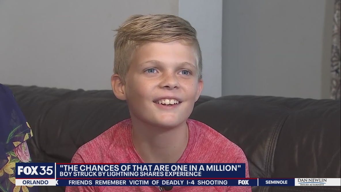Child critically injured in lightning strike makes ‘miraculous’ recovery