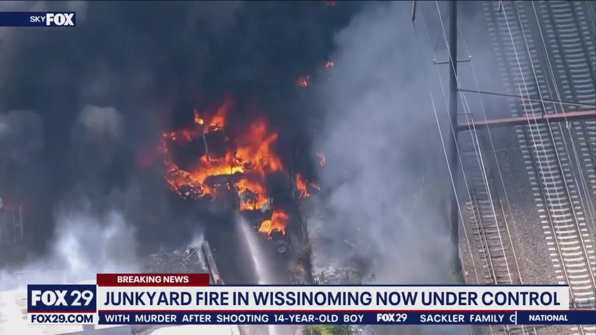 Junkyard fire in Philadelphia prompts air quality concern