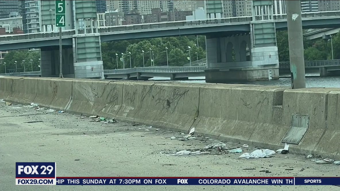 Litter along major Philadelphia highways is trashing Philly's reputation
