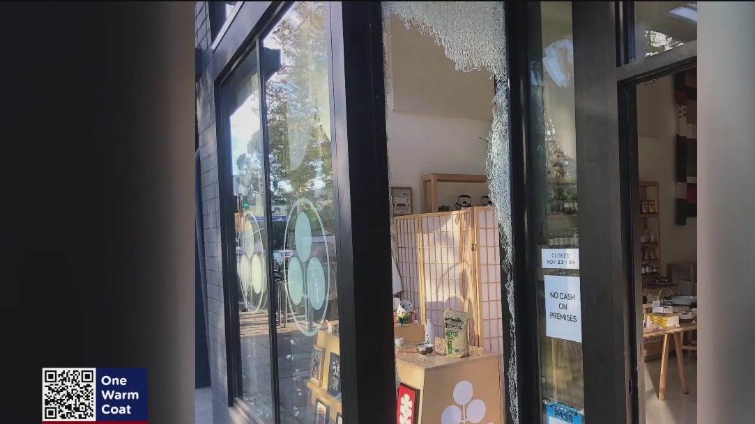 Burglars hit nearly entire block of Oakland businesses on Thanksgiving Eve