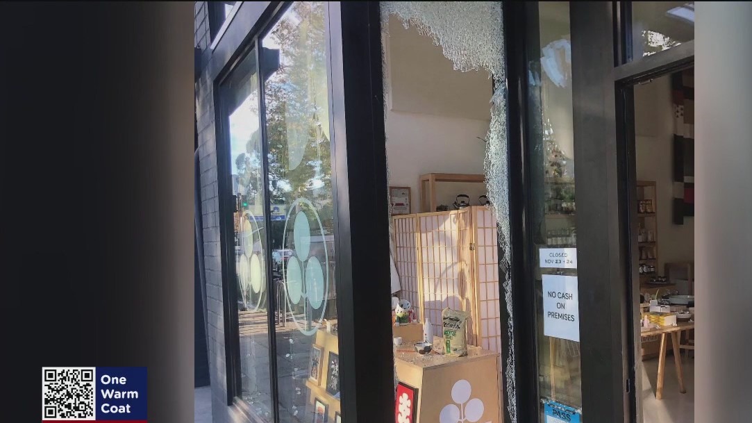 Burglars hit nearly entire block of Oakland businesses on Thanksgiving Eve