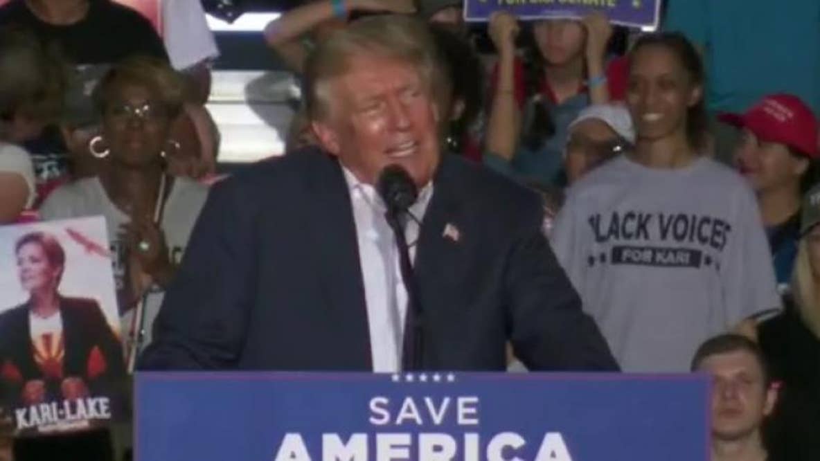 Political campaigning in Arizona heats up as Trump holds a rally for Republicans
