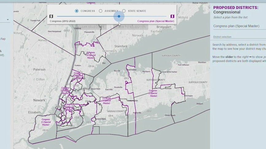 Proposed NY district maps