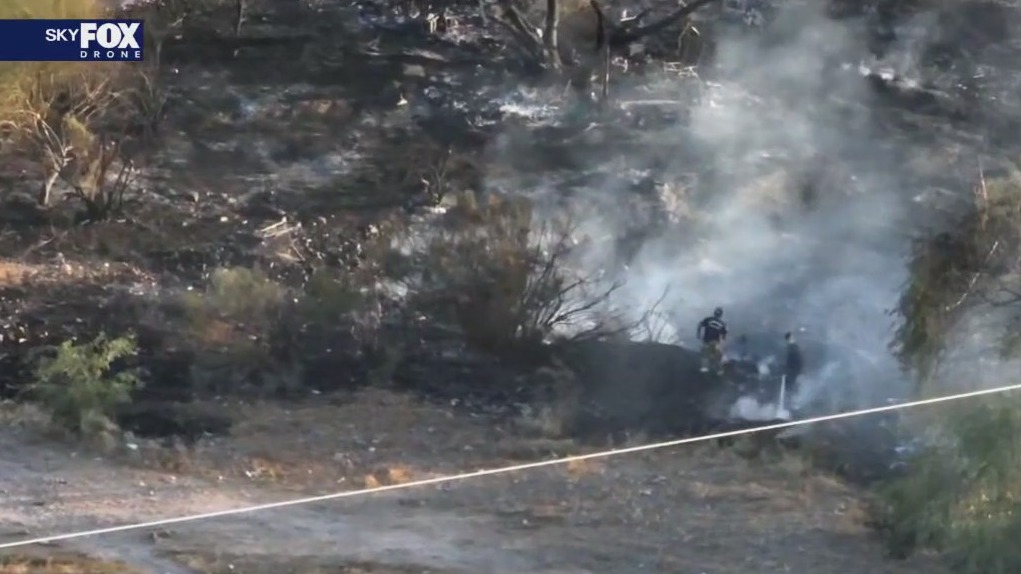 Crews extinguish brush fire in Phoenix