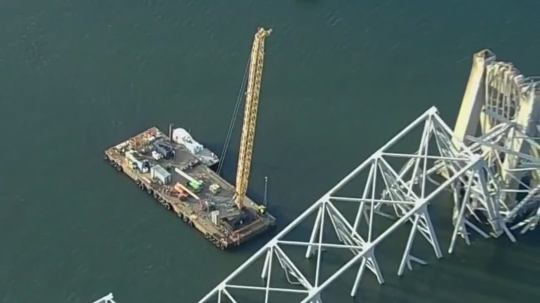 Baltimore bridge collapse cleanup begins