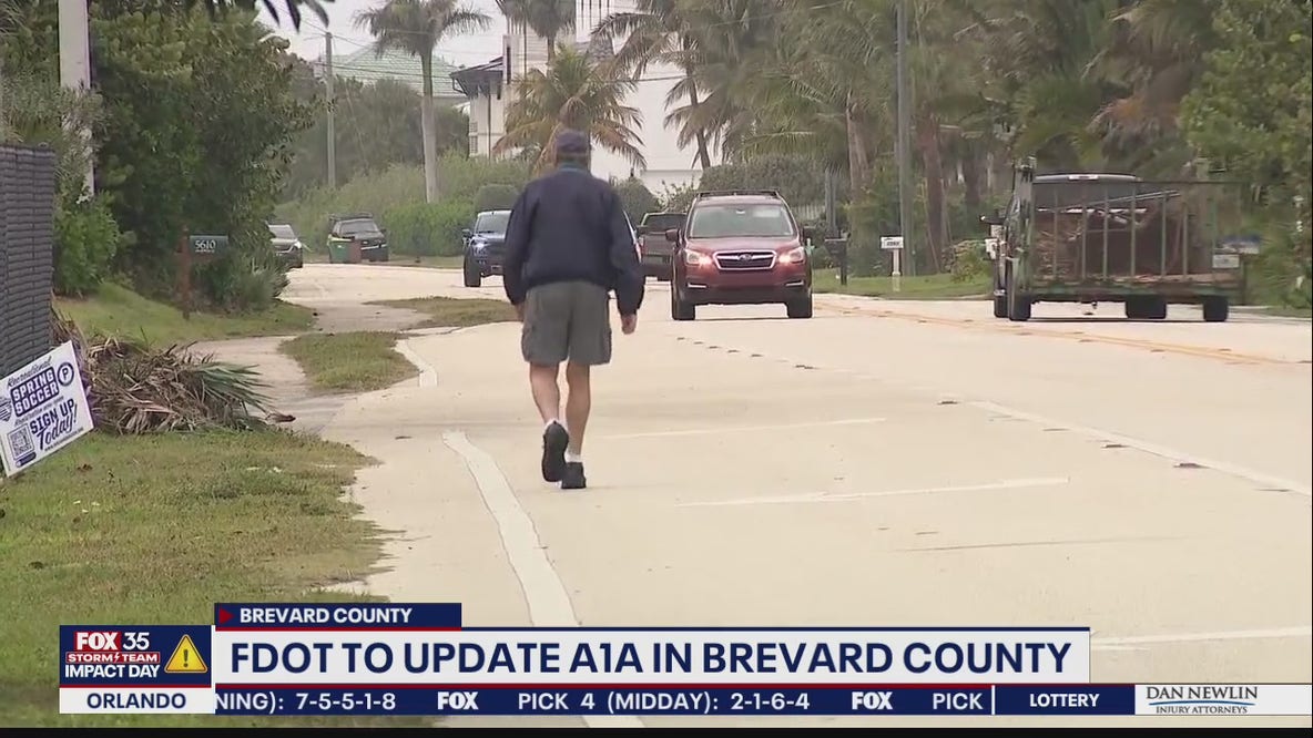 FDOT to update A1A in Brevard County to improve pedestrian safety