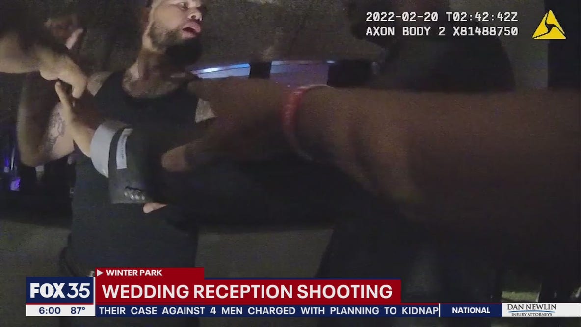 Winter Park wedding reception shooting