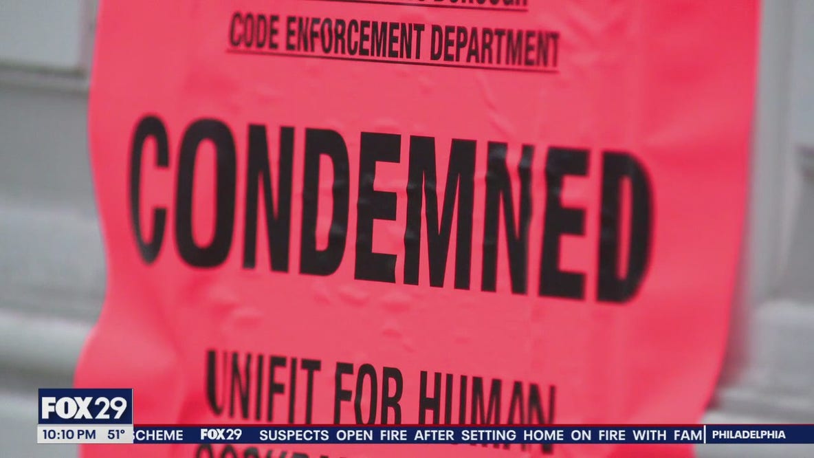 Dangerous building closes busy road in Delaware County