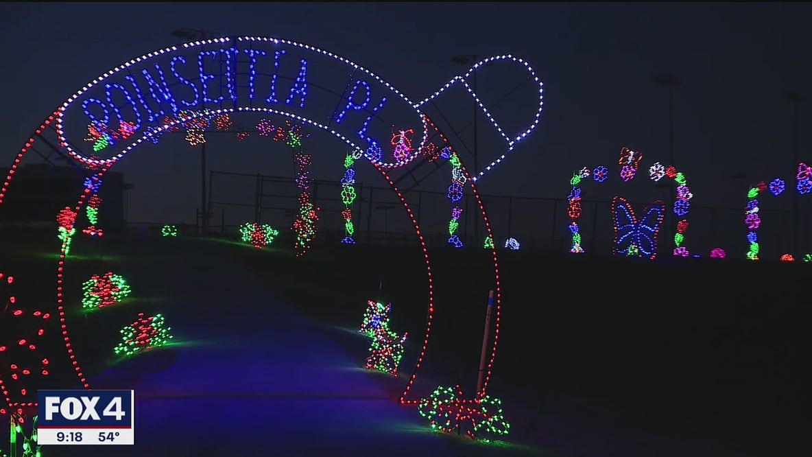 Gift of Lights drive-thru lights up Texas Motor Speedway