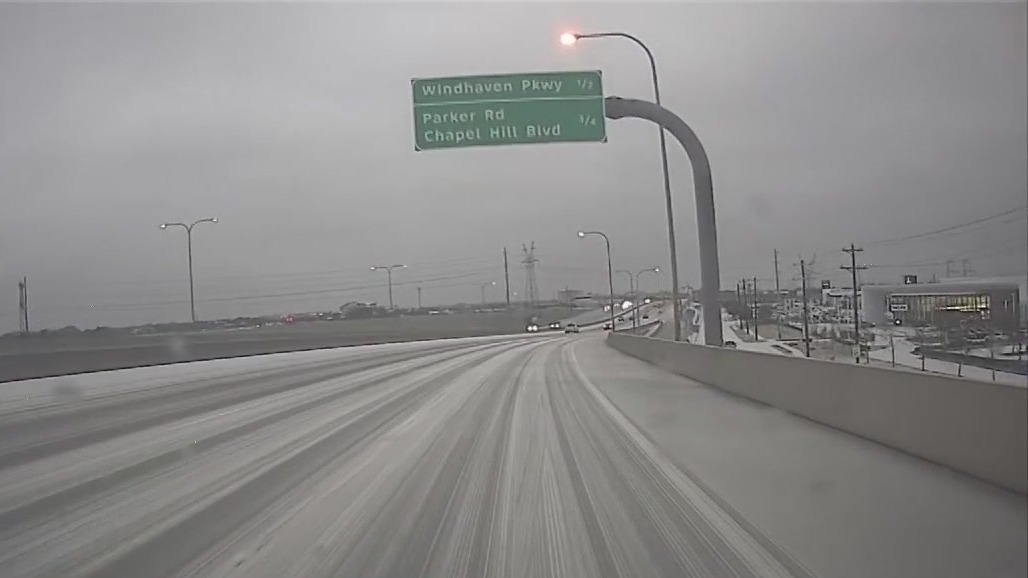 Collin County roads iced over as winter weather hits North Texas