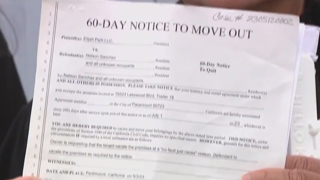 Paramount families get 60-day eviction notices