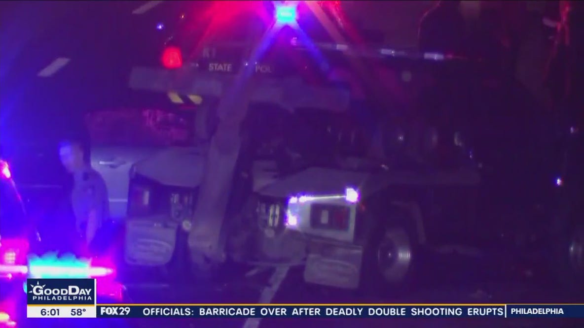 Tow truck crash leaves 2 people injured on I-76