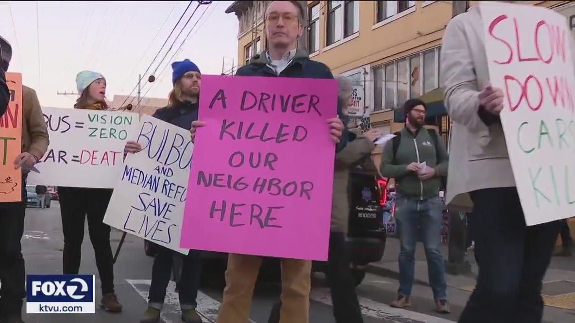 Community holds vigil for pedestrian killed at San Francisco intersection