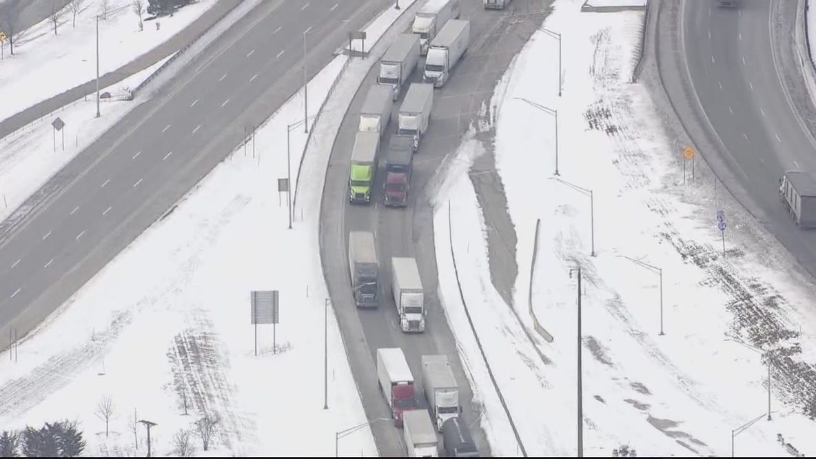 Backups persist as Canadian trucker protest causes gridlock at Ambassador, Blue Water Bridges