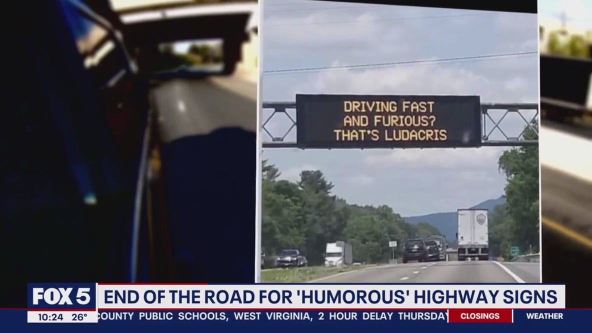 End of the road for 'humorous' highway signs in Virginia