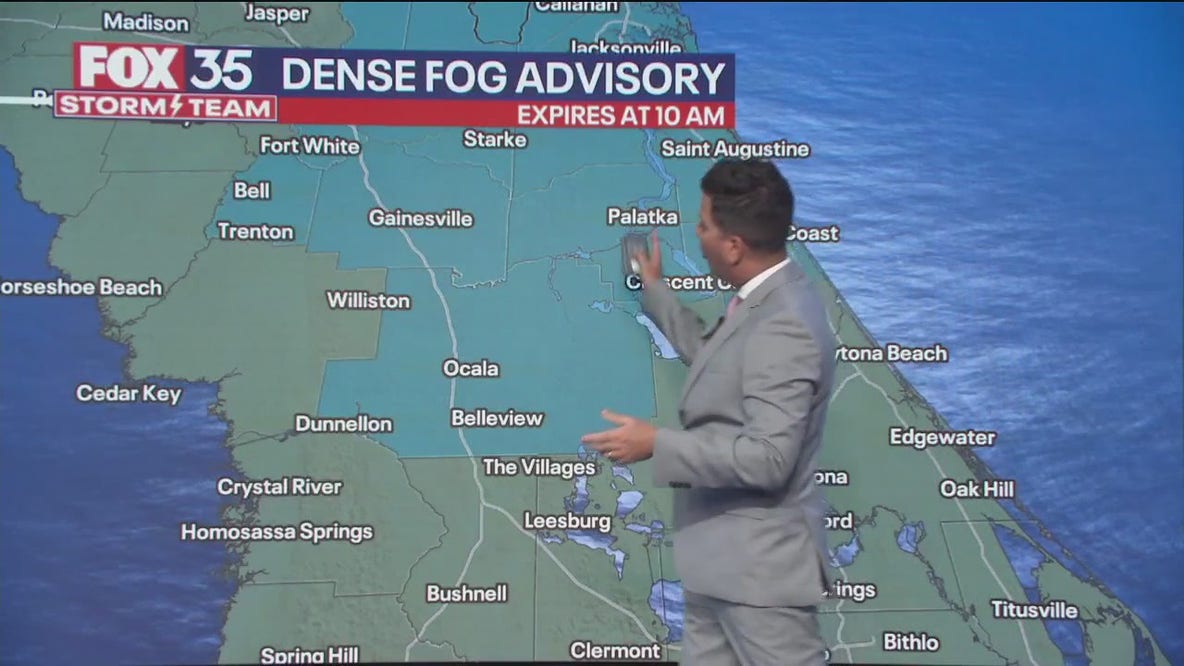 Dense fog advisory in Central Florida