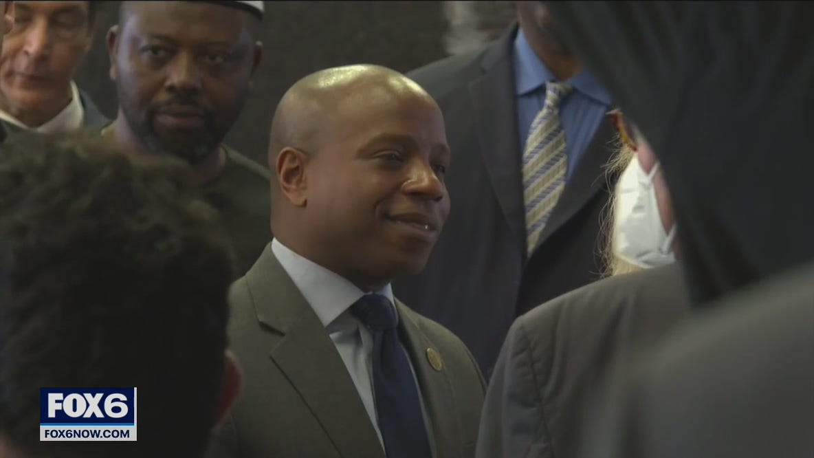 Milwaukee Mayor Cavalier Johnson sworn in