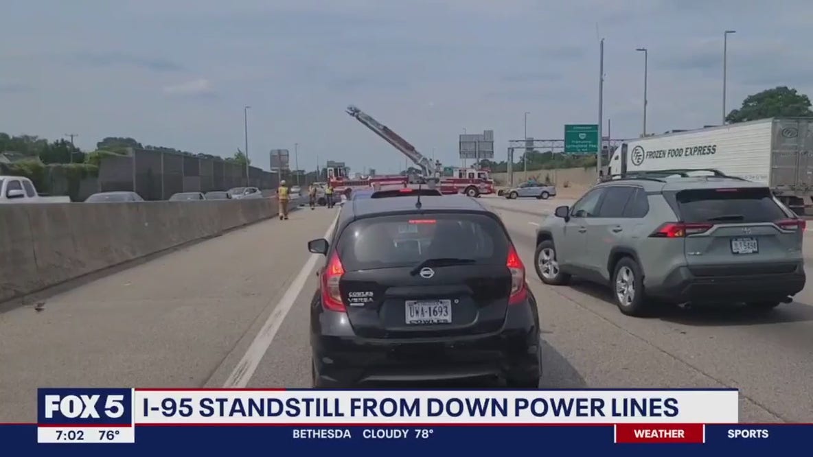 I-95 Standstill from downed power lines