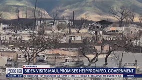 Biden visits Maui, promises government help