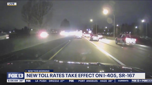 New toll rates on I-405, SR-167 take effect