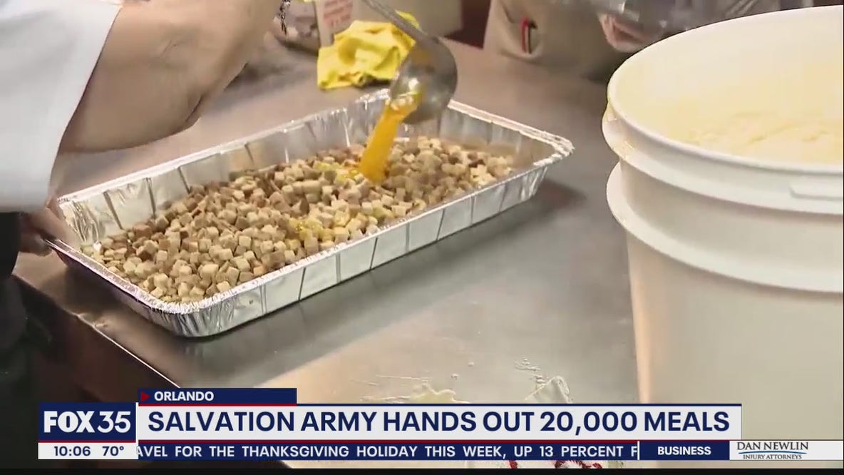 Salvation Army distributes thousands of Thanksgiving meals in Orlando