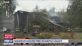 Massive house fire in Maple Valley