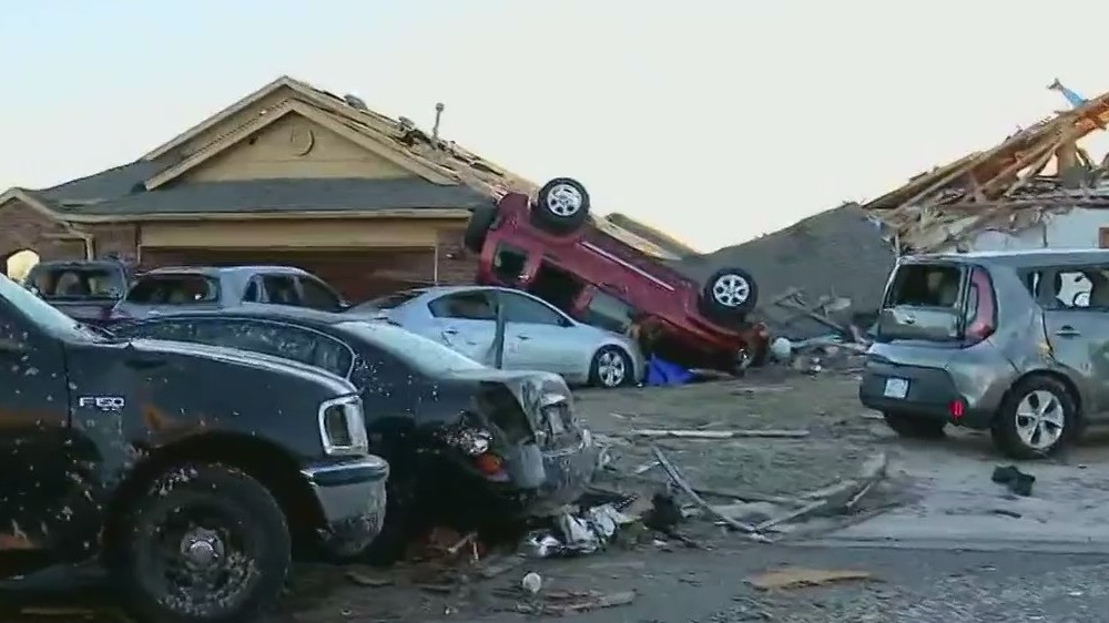 Oklahoma storm damage: Cars flipped, homes destroyed