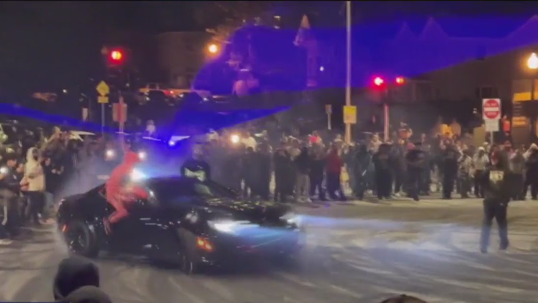 Sideshows sweep across Bay Area, land on Bay Bridge