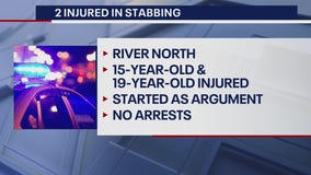 2 stabbed in River North