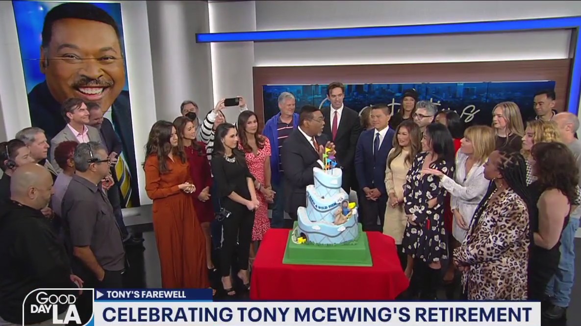 Good Day LA celebrates Tony McEwing's retirement