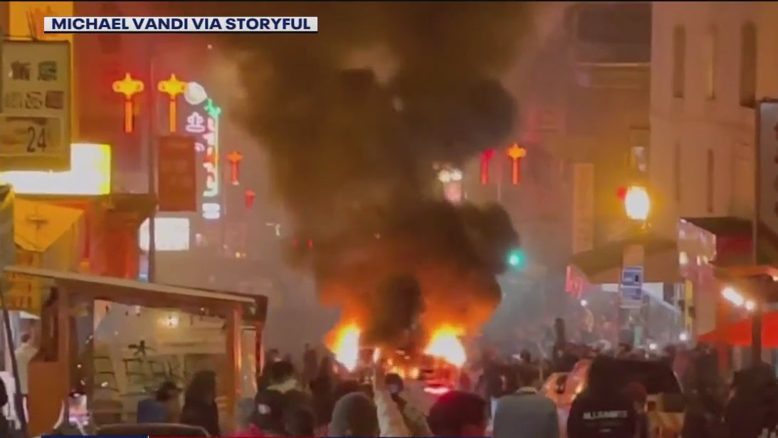 Waymo autonomous vehicle set on fire, vandalized in San Francisco