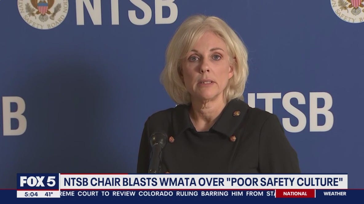 NTSB chair blasts WMATA over 'poor safety culture'