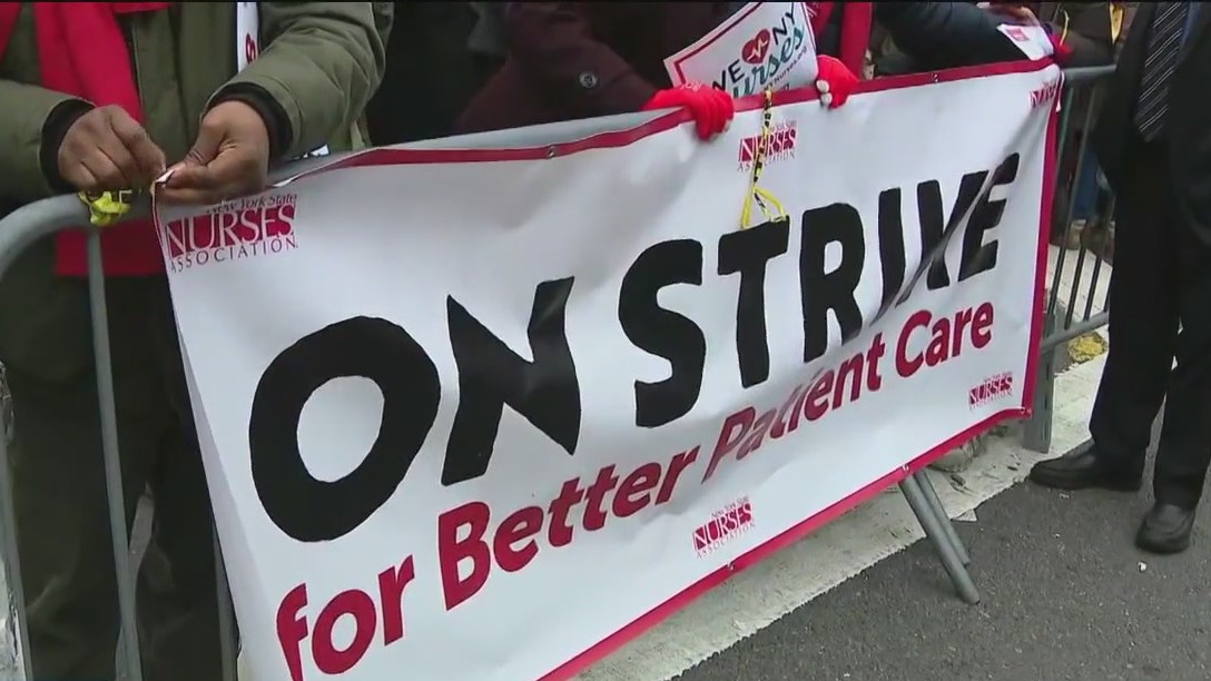NYC nurses strike enters second day
