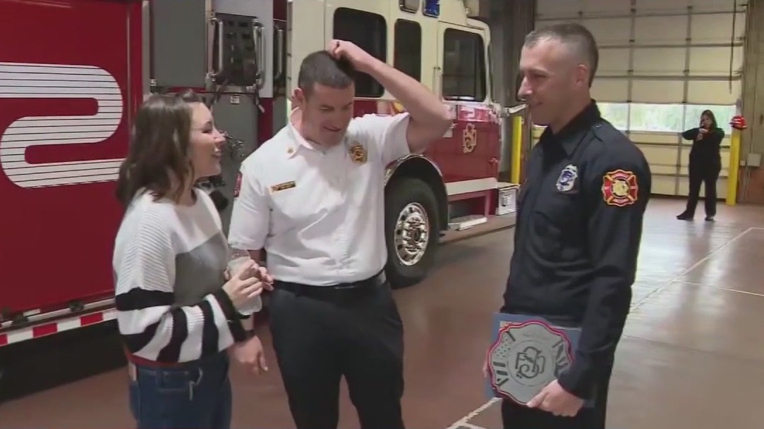 Glendale firefighter honored for saving a man's life