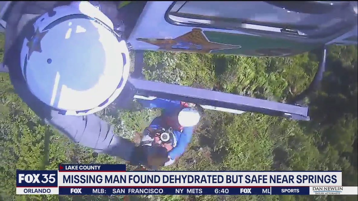 Missing Florida man found dehydrated near springs