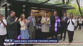 Mag Mile visitor center opens near the Chicago River