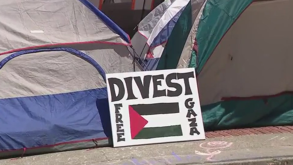 Berkeley campus protests against Israel continue on May Day