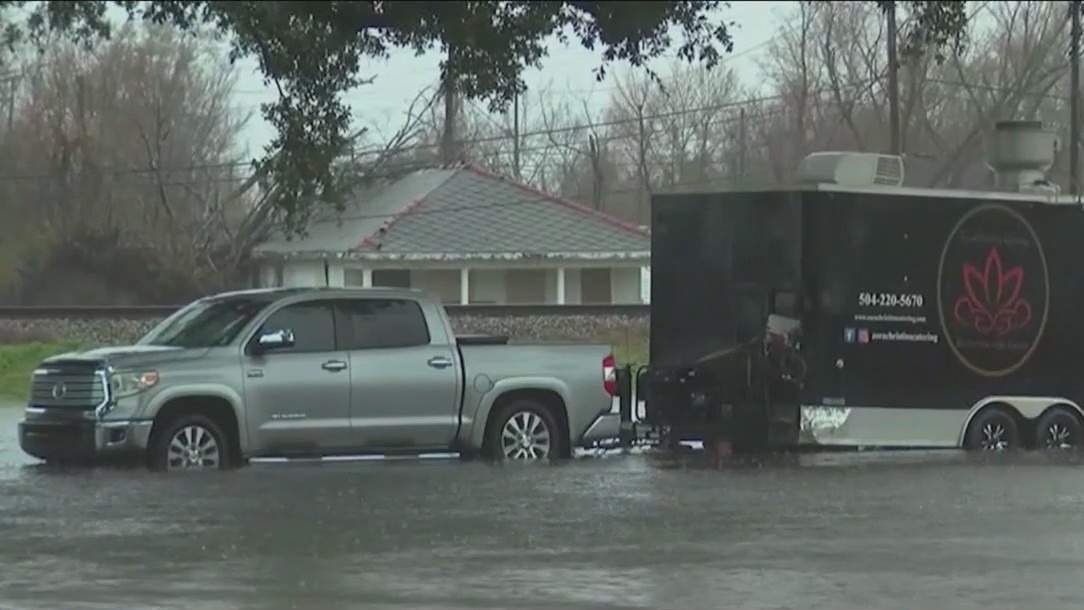 Flash flooding rocks Louisiana